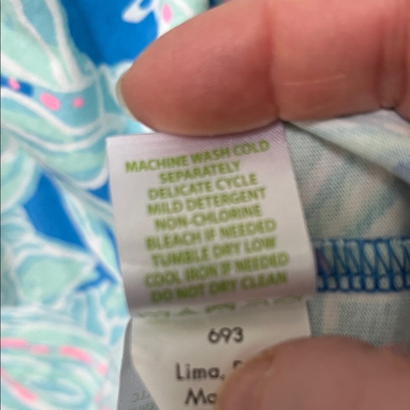 Lilly Pulitzer Windsor Strapless Dress Bay Blue Into The Deep SeaShell - Picture 7 of 7